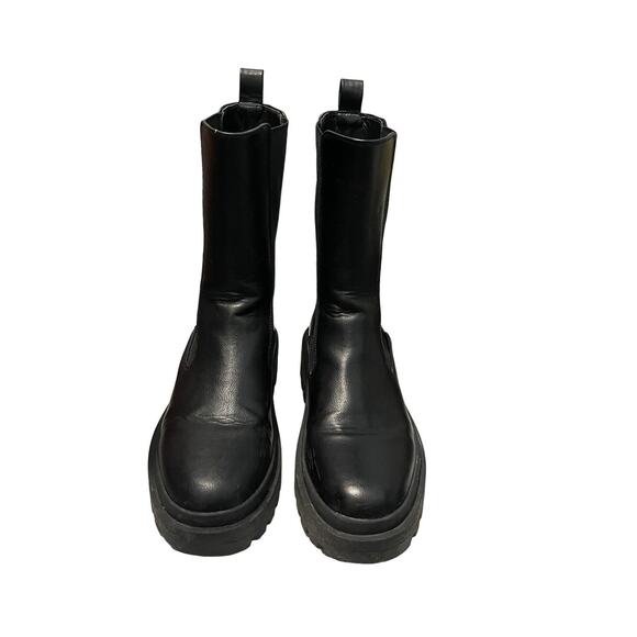 PRIMARK Moto Style‎ Women's Black Boots - Mid-Calf Size 7 Bold Fashion Statement - Picture 2 of 13